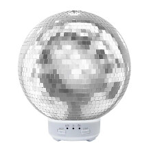 Rotierender Discokugel-Diffusor, ätherischer Öldiffusor aus Glas mit 7 LED-Lichtfarben