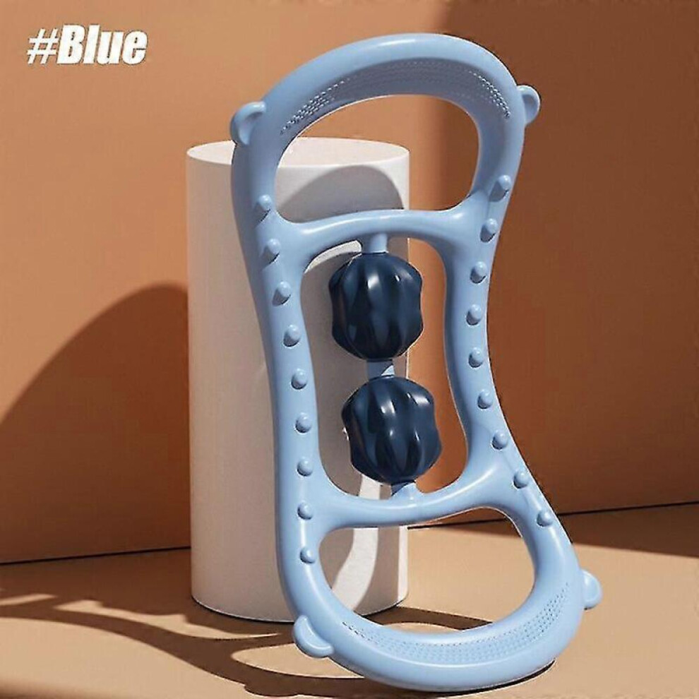 Blue Ï¼-2 Rounds)360 Degree Muscle Roller Massager Muscle Roller For Leg Neck Arm Muscle Relax Massager Indoor Sports Bodybuilding Equipment
