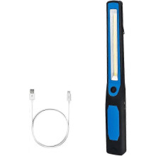 2024 Usb Rechargeable Inspection Light Work Light Cob Flashlight 2 In 1 Flashlight With Magnet Base And Hook Diy Home