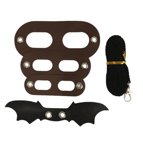 Adjustable Lizard Leash, 3Sizes Bearded Dragon Harness,wing and Leash Coffee