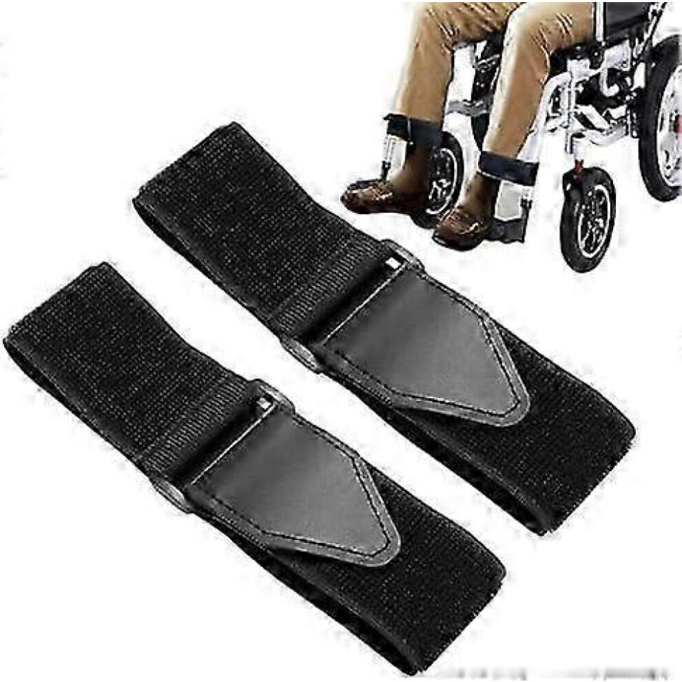 Wheelchair Leg Support Harness with Foot Rest Straps for Elderly and Dementia Patients