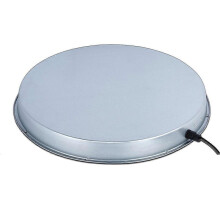 Calentador de agua para pollos, base grande para bebederos de aves de corral, con cable de alimentación de 1,9 m y termostato, enchufe europ