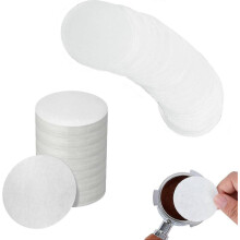 500 Kaffeefilter, 58 mm runde Kaffeefilter, weißes, ungebleichtes Espressopapier, tragbares Kaffeefilterpapier für Kaffeemaschinen und Espre