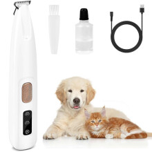 Hondentrimmer voor hondenpoten, scheerapparaat voor honden en katten, geluidsarm, nauwkeurig trimmen van haar rond poten, gezicht en heupen