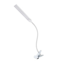 Lámpara de escritorio con clip 32 LEDs de doble cabeza 7W 6000K blanca