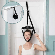 Cervical Neck Traction Device For Home Use, Portable Neck Stretcher Hammock For Neck Pain Relief, Spine Stretching, Home Physical Therapy