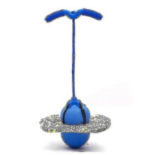 (Blue)way Pogo Jumping Ball Balance Board With Handle Explosion Proof Exercise Bouncing Ball_Special Gift