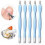 5pcs Multi-function Nail Clippers Cuticle Pusher Double Way Rhinestone Nipper Silicone Carving Tool 1