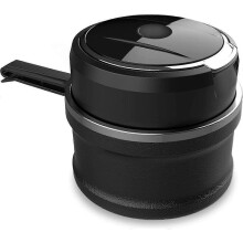 Car Ashtray, Easy Clean Detachable Ashtray with LED Light, with Flip Cover, Self Extinguishing Ashtray for Outdoor Camping
