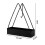 Iron Triangular Coil Holder - Widened Base, Space-Saving, Black 2