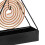 Iron Triangular Coil Holder - Widened Base, Space-Saving, Black 8
