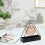 Iron Triangular Coil Holder - Widened Base, Space-Saving, Black 7