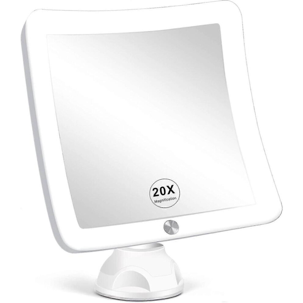 Light 20X Magnifying Mirror With Led Upgraded Ed Makeup Mirror With Magnification