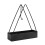 Iron Triangular Coil Holder - Widened Base, Space-Saving, Black 13