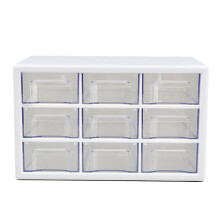 3-stufiger weißer Schreibtisch-Organizer, Kapazität 21,16 oz
