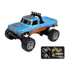 TRASPED RC Off-Road Truck 1/64 Remote Control Climbing Car Model 2.4G Remote Control Toy Vehicle Orange