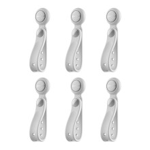 JOYROOM 6PCS Magnetic Cable Management Ties Wire Organizer Cable Holder Adjustable Hook Loop Organizer Straps for Home White
