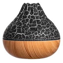 Luftbefeuchter USB-Luftbefeuchter Wassernebel-Diffusor Luftreiniger Air Fresh Siebenfarben-Crack-Luftbefeuchter Schwarz