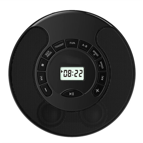 New Portable CD Player ,Dual  Model,USB Player,Dual Stereo Speakers,A-B Repeat,AUX , Speed Control Black
