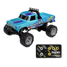 TRASPED RC Off-Road Truck 1/64 Controle Remoto Escalada Carro Modelo 2.4G Controle Remoto Brinquedo Veículo Azul