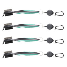 Club Cleaning Brush,  Double-Sided Cleaning Tool, Nylon Steel Brush, Cleaning Tool Accessories Green