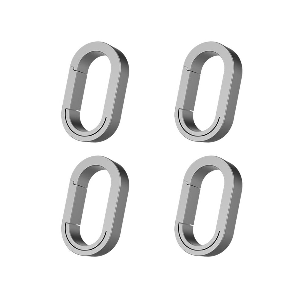 4Pcs Titanium Alloy Keychain Connector Buckle Universal Connector Universal Ring Auxiliary Ring Large Snap Buckle 6032999253093