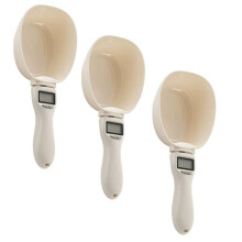 Food Measuring Scoop Scale,Food Scale with Nutritional Calculator,Weighing Spoon Scale 800g/1g High with Lcd Screen 3pcs