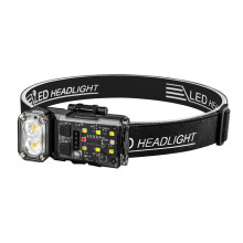 Rotatable Keychain Flashlight Sensor Headlight Type-C Rechargeable Work Light with Magnet Clip Camping Lantern