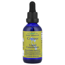 Eidon Ionic Minerals, Miedź, Koncentrat Ciekły, 2 oz (60 ml)
