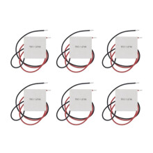 6PCS TEC1-12706 Thermoelectric Cooler Peltier Elemente DIY Semiconductor Refrigeration for Cooling Power Generation