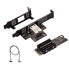M.2 B+M Single-Port 10GbE Network Card RJ45 Ethernet Network Adapter AQC113 Industrial Control Grade Server Network Card