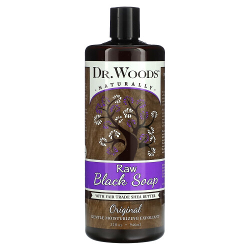Dr. Woods, Rå Sort Såpe, Original, 32 fl oz (946 ml)