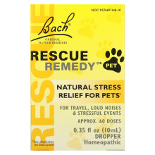 Bach, Rescue RemedyÆ Djur, Naturlig Stress Lättnad För Djur, 0.35 fl oz (10 ml)