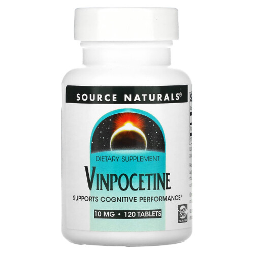 Source Naturals, Vinpocitină, 10 mg, 120 Tablete