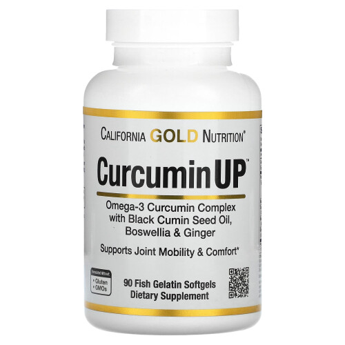 California Gold Nutrition, Κούρκουμα UP, 90 Μαλακές Γελοτινοί