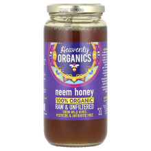 Heavenly Organics, 100%-ban Örganyos Neem Méz, Ráktalan, 22 oz (624 g)