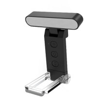 USB Clip Reading Light Folding Book Light Led Reading Light Portable Rechargeable Book Light 6 Brightness Dimmable Black