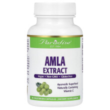 Paradise Herbs, Amla, 60 Cápsulas Vegetarianas (250 mg por Cápsula)
