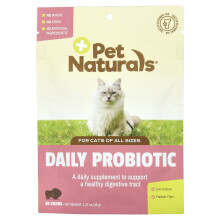 Pet Naturals, Dags Probiotik, For Katter, Alle Størrelser, 30 Chomper, 1,27 oz (36 g)