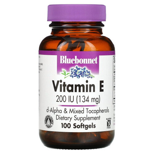 Bluebonnet Nutrition, Vitamiini E 100 Softgeli