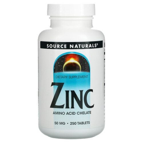 Source Naturals, Železo, 50 mg, 250 tablet