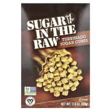 Sugar In The Raw, Turbiinatettu Sokeri Kuutiin, 17,6 oz (500 g)