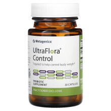 Metagenics, UltraFlora Control Probiotik, 113,1 mg (10 miliard CFU), 30 Kapslí