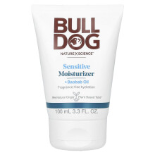 Bulldog Skincare For Men, Känslig Fuktighetskräm, Parfymfri, 3,3 fl oz (100 ml)