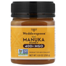Wedderspoon, Surový Manuka Med, MGO 400+, 8.8 oz (250 g)
