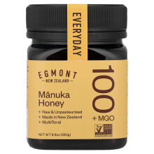Egmont Mielihyvä, Manuka Mielihyvä, Raaka & Pasteurisointi, MGO 100+, 8.8 oz (250 g)