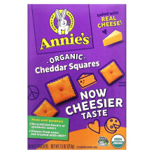 Annie's Homegrown, Quadretti di Cheddar Bio, 7.5 oz (213 g)