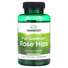 Swanson, ‚ÄãFull Spectrum Rose Hips, 500 mg, 120 Capsules