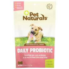 Pet Naturals, Daglig Probiotik til Hunde, Alle Størrelser, 60 Chews, 2,54 oz (72 g)