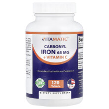 Vitamatic, Iron Carbonyl + Vitamina C, 120 Tablete
